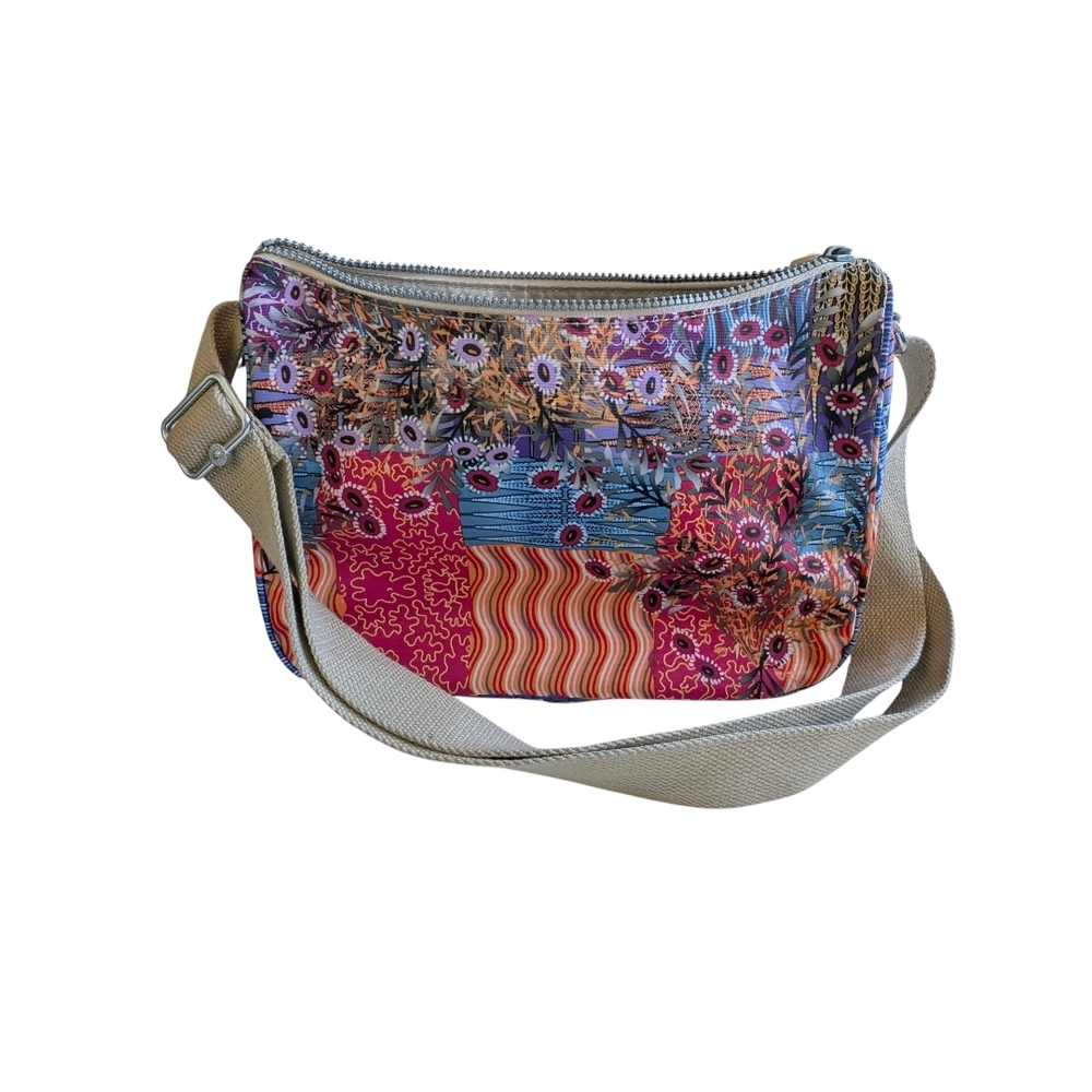 New Kipling Sally Whimsical Patchwork Crossbody S… - image 4